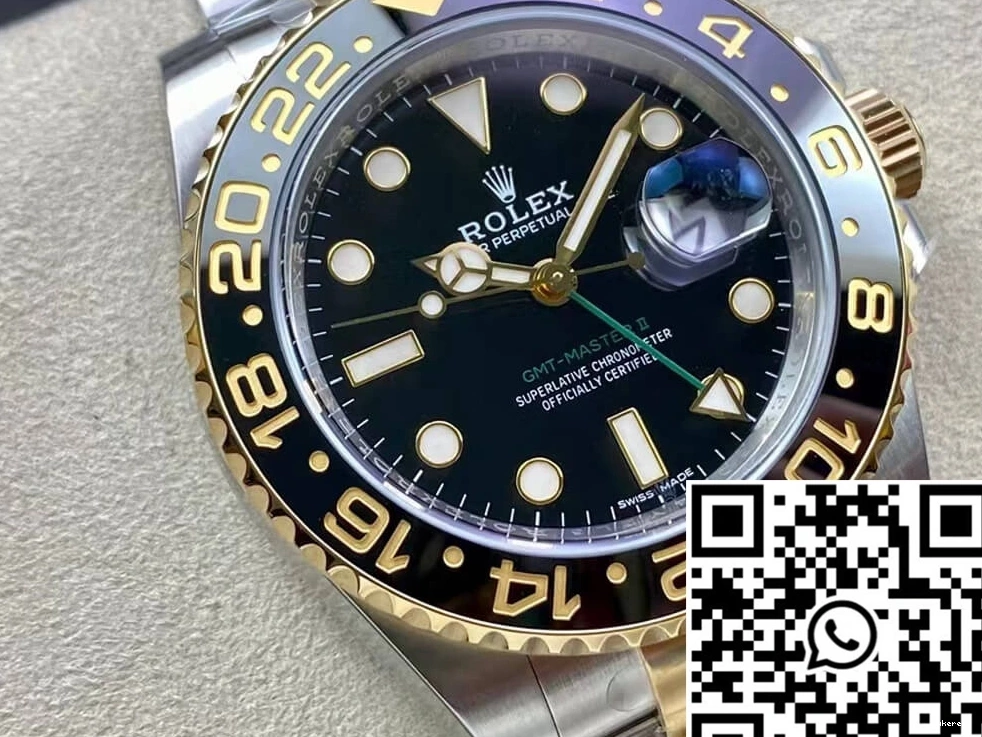 Clean 116713-LN-78203 GMT 1165 Factory Rolex II SmartChoice Yellow Gold Master 0731